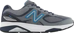 New Balance: Серые кроссовки 