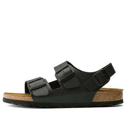 Birkenstock: Тёмные сандалии  Milano Birko Flor