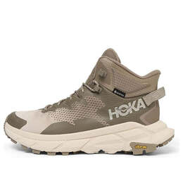 Hoka One One: Бежевые кроссовки 