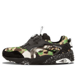 PUMA: Чёрные кроссовки  Disc Blaze Camo