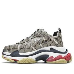 Balenciaga: Бежевые кроссовки  Triple S