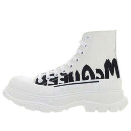 Alexander McQueen: Белые кроссовки  Tread Slick