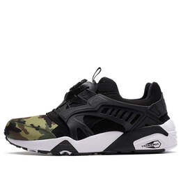 PUMA: Чёрные кроссовки  Disc Blaze Camo