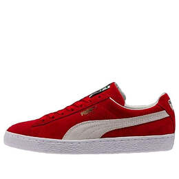 PUMA: Красные кроссовки  Suede