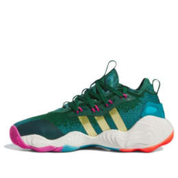 Adidas: Зелёные кроссовки 