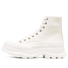 Alexander McQueen: Белые кроссовки  Tread Slick