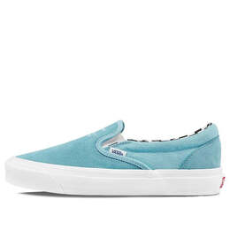 Vans: Голубые кроссовки  Classic Slip On