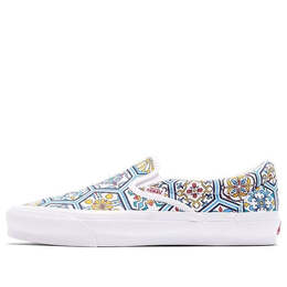 Vans: Голубые кроссовки  Classic Slip On