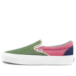 Vans: Зелёные кроссовки  Classic Slip On