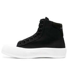 Alexander McQueen: Чёрные кроссовки  Deck Plimsoll