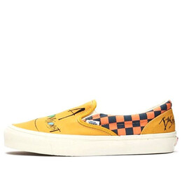 Vans: Жёлтые кроссовки  Classic Slip On