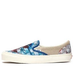 Vans: Синие кроссовки  Classic Slip On