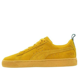 PUMA: Жёлтые кроссовки  Suede