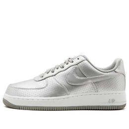 Nike: Серебристые кроссовки  Air Force 1 Low