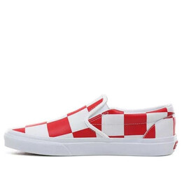 Vans: Красные кроссовки  Classic Slip On