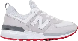 New Balance: Белые кроссовки  574