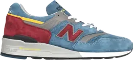 New Balance: Синие кроссовки  997
