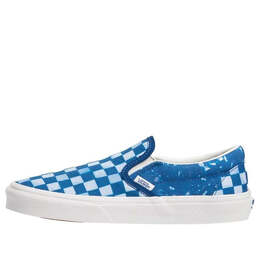 Vans: Голубые кроссовки  Classic Slip On