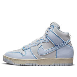 Nike: Голубые кроссовки  Dunk High