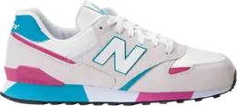 New Balance: Белые кроссовки 
