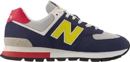 New Balance: Голубые кроссовки  574