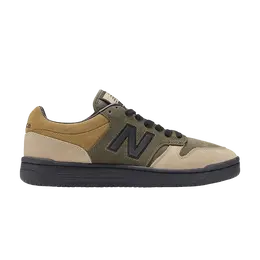 New Balance: Зелёные кроссовки  480