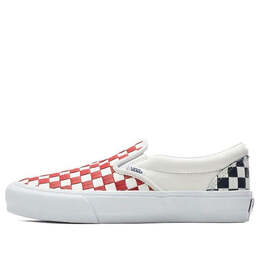 Vans: Красные кроссовки  Classic Slip On