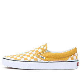 Vans: Жёлтые кроссовки  Classic Slip On