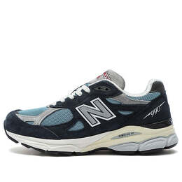 New Balance: Синие кроссовки 