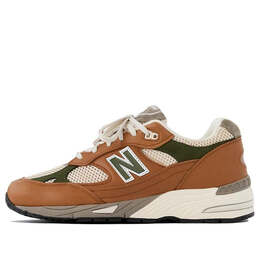 New Balance: Бежевые кроссовки  991