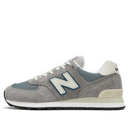New Balance: Голубые кроссовки  574
