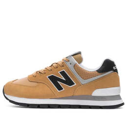 New Balance: Бежевые кроссовки  574