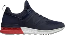 New Balance: Синие кроссовки  574