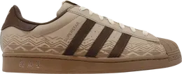 Adidas: Бежевые кроссовки  Superstar