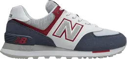 New Balance: Синие кроссовки  574