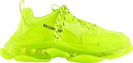 Balenciaga: Жёлтые кроссовки  Triple S