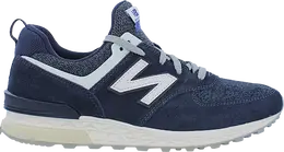 New Balance: Синие кроссовки  574