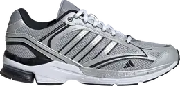 Adidas: Серебристые кроссовки 