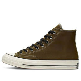 Converse: Зелёные кроссовки  Chuck 70 Hi