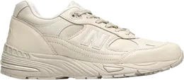 New Balance: Белые кроссовки  991