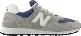 New Balance: Серые кроссовки  574
