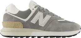 New Balance: Серые кроссовки  574