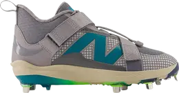 New Balance: Серые кроссовки 