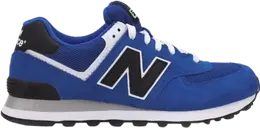 New Balance: Синие кроссовки  574
