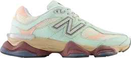 New Balance: Зелёные кроссовки  9060