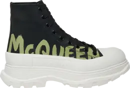 Alexander McQueen: Чёрные кроссовки  Tread Slick