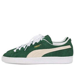 PUMA: Зелёные кроссовки  Suede