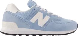 New Balance: Голубые кроссовки  574
