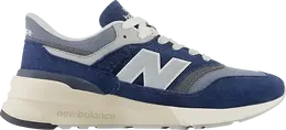 New Balance: Синие кроссовки 