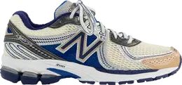 New Balance: Голубые кроссовки 